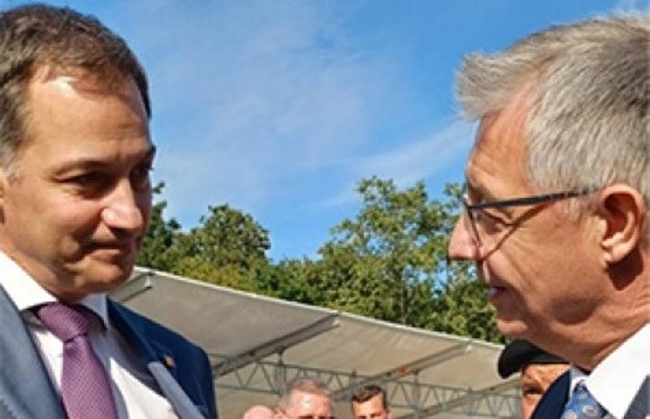 Rencontre avec le Premier ministre belge Alexander de Croo